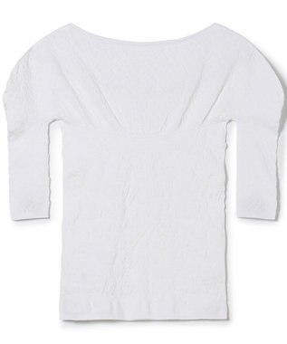 Chacott キシリトールボートネックニットトップ