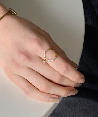 Phoebe 【金属アレルギー対応】カバービジューリング/サージカルステンレス ゴールド