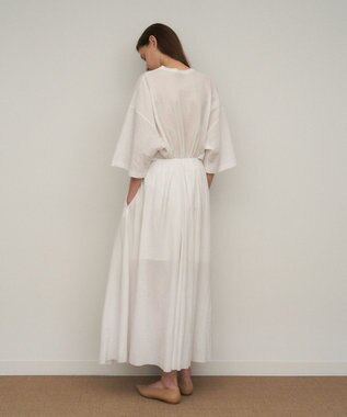 ATON SHRINK FRESCA JERSEY | ワイドスリーブＴシャツ WHITE