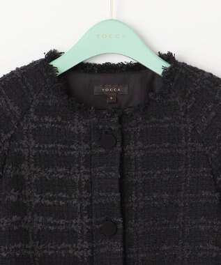 TOCCA UNSNARL ツイードジャケット ブラック系