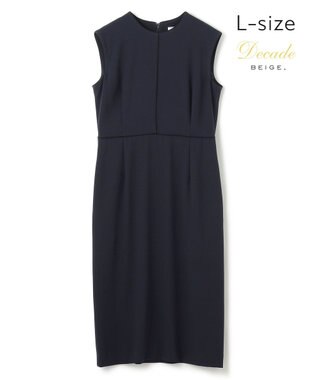 BEIGE， 【L-size】CINDY / クルーネックドレス