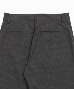 WEGO 【セットアップ対応】ワイドストレートスラックス グレーストライプ