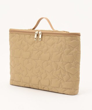 UNBILLION cachecache 星キルティング加工PCバッグ ベージュ