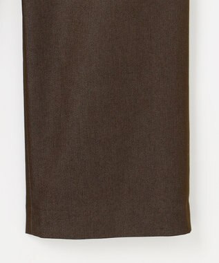 J.PRESS LADIES S TCシャンブレーサテンST ストレート パンツ ダークブラウン系