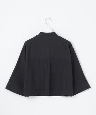 23区 【Indian Factory】コットンポプリン タックディテール シャツ ブラック
