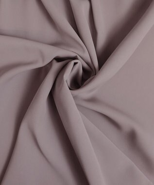 Tiaclasse L 【洗える】リボン付きタックスリーブチュニックブラウス グレージュ