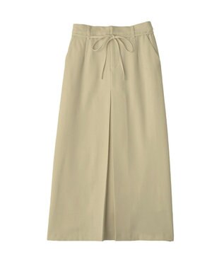 CRAFT STANDARD BOUTIQUE フロントタックロングスカート Light Khaki
