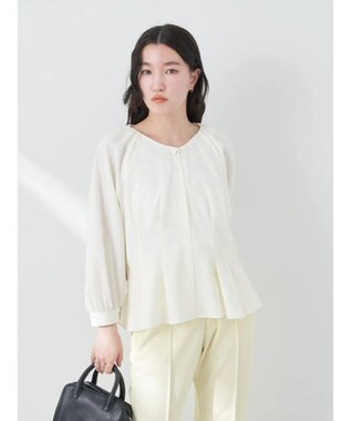 earth music&ecology ペプラムブラウス Ivory