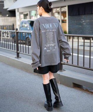 WEGO ピグメントグラフィックロンT 柄3