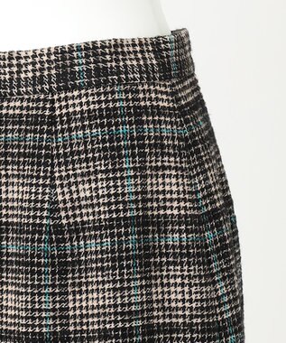 23区 L 【R(アール)】カラーウィンドウペンチェック スカート ベージュxブラック