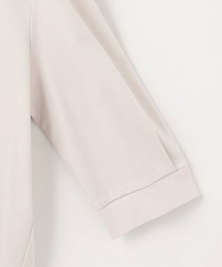 J.PRESS LADIES L スムースジャージー バンドカラー カットソー グレージュ系