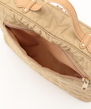 UNBILLION cachecache 星キルティング加工PCバッグ ベージュ