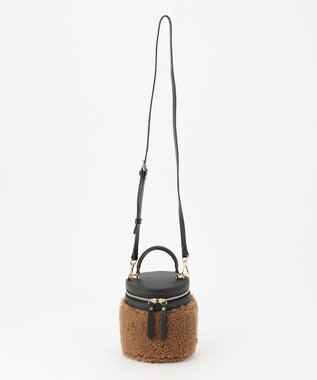 23区 VIOLAdORO エコムートン ショルダー バッグ ダークブラウン系