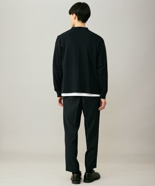 UNFILO MENS 【男女兼用】ソフトサーモ アンチピリングニット シャツ ネイビー