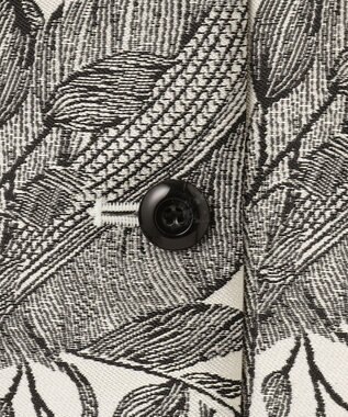 GRACE CONTINENTAL ボタニカルジャガードシャツ キナリ