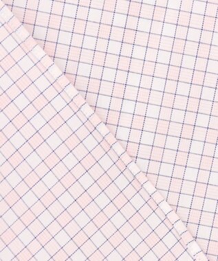 J.PRESS MEN 【PREMIUM PLEATS / 形態安定】スーピマコットンファンシーチェック ドレスシャツ / B.D. ピンク系3