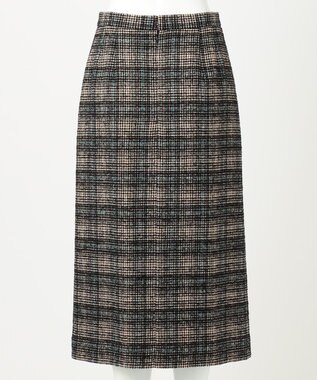 23区 L 【R(アール)】カラーウィンドウペンチェック スカート ベージュxブラック