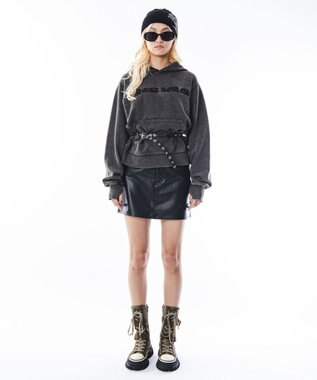 WEGO 【ユニセックス着用ITEM】コンパクトフィットロゴプルパーカー ブラックその他