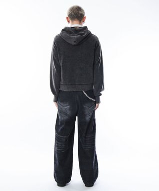 WEGO 【ユニセックス着用ITEM】コンパクトフィットロゴプルパーカー ブラックその他