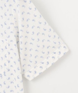 JOSEPH ABBOUD 【イージーケア】 ジャージーペイズリープリントシャツ サックスブルー系5