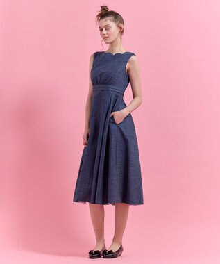 TOCCA 【chayさん着用・00サイズあり】CLOVER BLESS ドレス ネイビー系