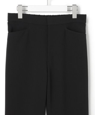 23区 L ストレッチダブルクロス フレアパンツ ブラック系