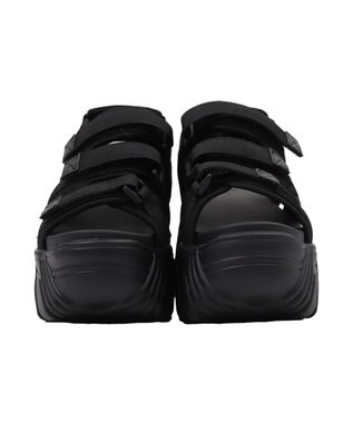 WEGO 厚底ベルトスポーツサンダル ブラック