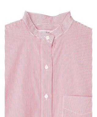 AMERICAN HOLIC 綿ブロードＢＩＧシャツ Stripe Red