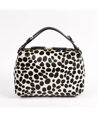 LA BAGAGERIE カウヘアーミニバッグ ダルメシアン