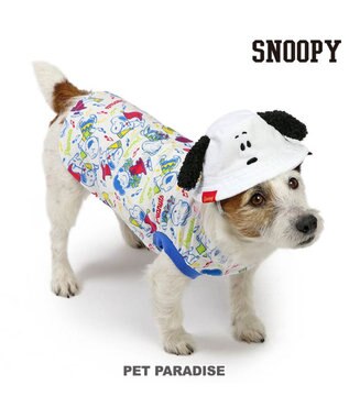 PET PARADISE スヌーピー バケットハット付き Tシャツ 小型犬