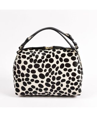 LA BAGAGERIE カウヘアーミニバッグ ダルメシアン