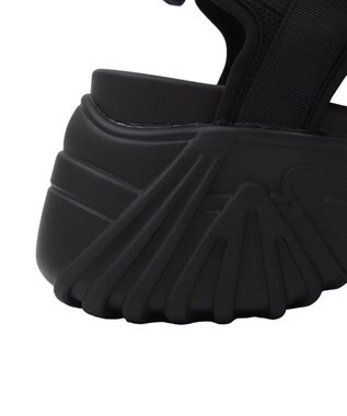 WEGO 厚底ベルトスポーツサンダル ブラック