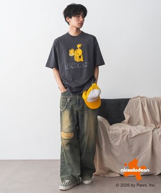 WEGO 【ユニセックス着用ITEM】GARFIELDグラフィックT（SS） スミクロ