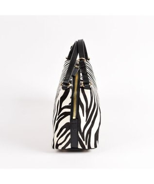 LA BAGAGERIE カウヘアーミニバッグ ゼブラ