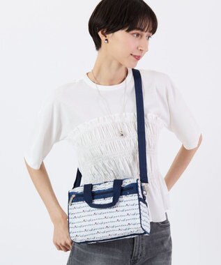 LeSportsac EVERYDAY SM SATCHEL/マリンロゴボーダー