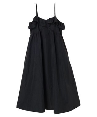 Green Parks ・ＳＵＧＡＲ　ＳＰＯＯＮ　フリルキャミワンピース Black