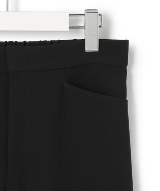 23区 L ストレッチダブルクロス フレアパンツ ブラック系