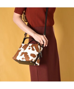 LA BAGAGERIE カウヘアーミニバッグ