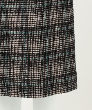 23区 L 【R(アール)】カラーウィンドウペンチェック スカート ベージュxブラック