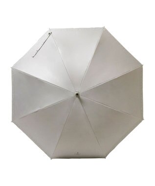 MOONBAT 【遮光率100％/遮熱/UV】LANVIN en Bleu (ランバン オン ブルー)晴雨兼用日傘 ピコレース シルバーラメ刺繍 長傘 キャメル