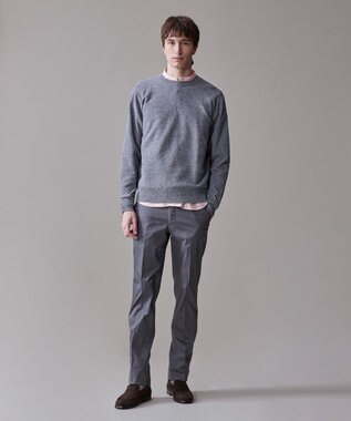 J.PRESS MEN ギマコットンクルーニット ブルー系