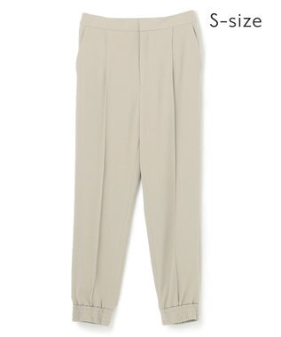 BEIGE， 【洗える・S-size】SENTIER / バックサテンジョグパンツ Taupe