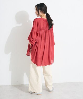 CRAFT STANDARD BOUTIQUE ヴィンテージボイルシャーリングチュニック Red