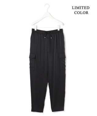 ICB 【WEB限定カラーあり・洗える】Calm カーゴパンツ ブラック系［WEB限定］