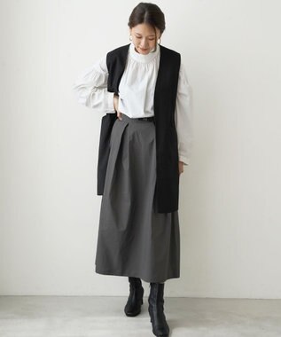 F/ACSION KAGA オーバースカート CHARCOAL