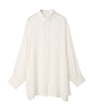 Green Parks ジャガードシアーシャツ Off White