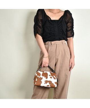 LA BAGAGERIE カウヘアーミニバッグ カウ