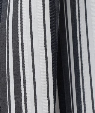 自由区 【洗える/セットアイテム】ウールブレンドベスト×ストライプワンピ ネイビー系1