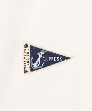 J.PRESS MEN 【NYUZELESS】エンブロイダリー モチーフTシャツ ホワイト系