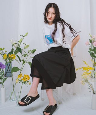 POLS PETAL スカート ブラック